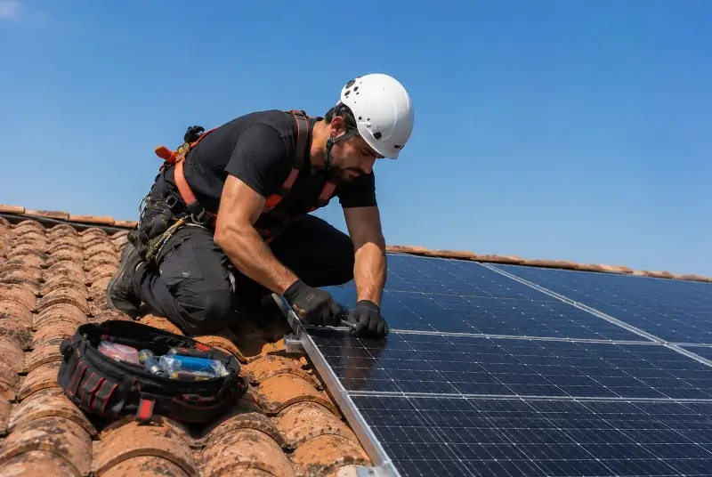 Maintenance et monitoring de panneaux solaires à Recoubeau-Jansac