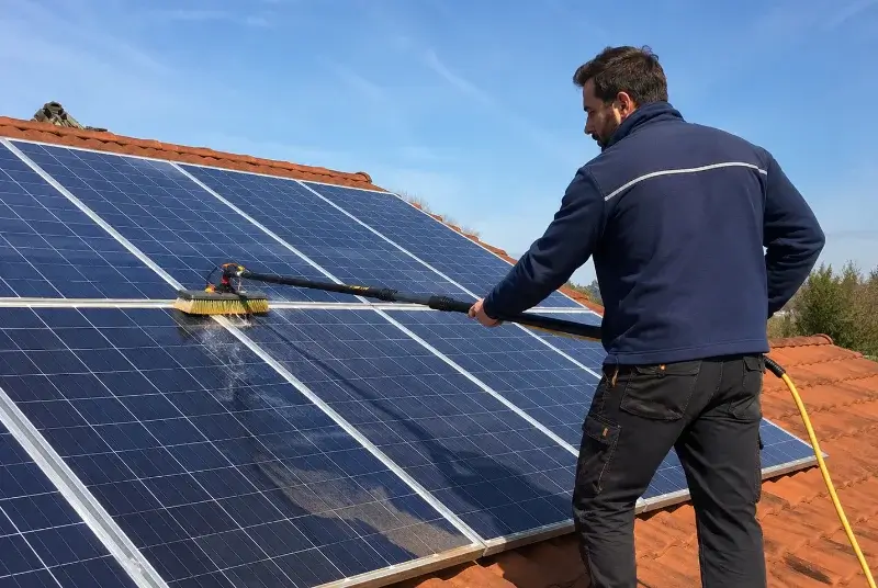 Nettoyage et entretien de panneaux solaires à Recoubeau-Jansac